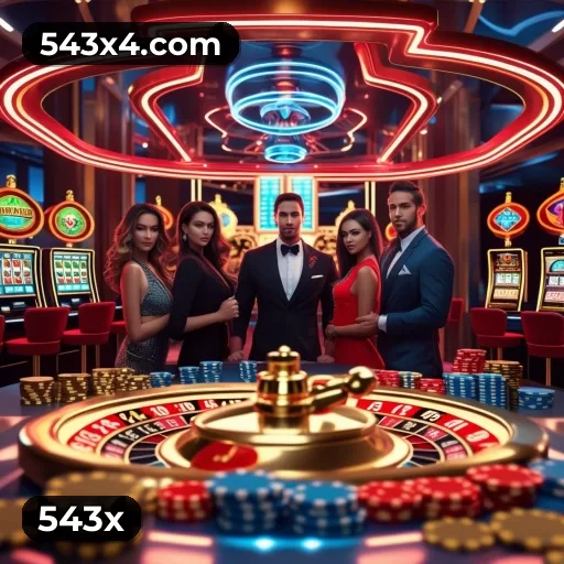 Cassino ao vivo 543x com dealers brasileiros e streaming 4K